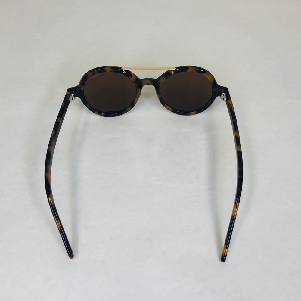Vivien Tortoise Demi KOMONO Sunglasses 🕶 round brown gold - Picture 7 of 10